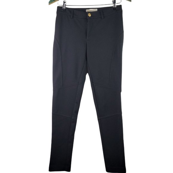 Michael Michael Kors Black Riding Style Skinny Ankle Pant Sz 2 - Picture 1 of 7